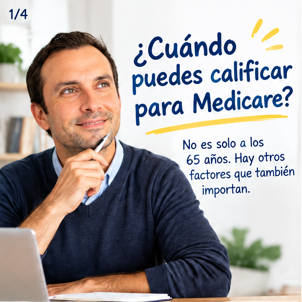 ¿Cuándo puedes calificar para Medicare?