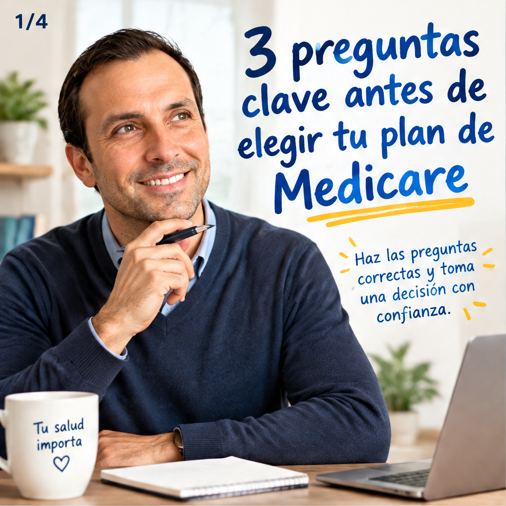3 preguntas clave antes de elegir tu plan de Medicare